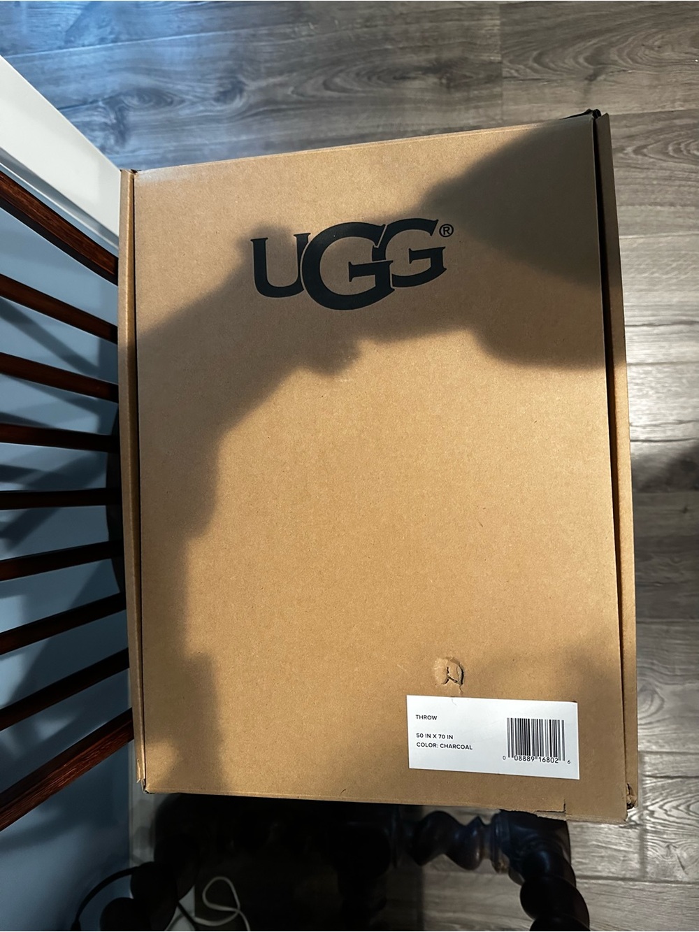 UGG Throw Charcoal Blanket (50”X70”)